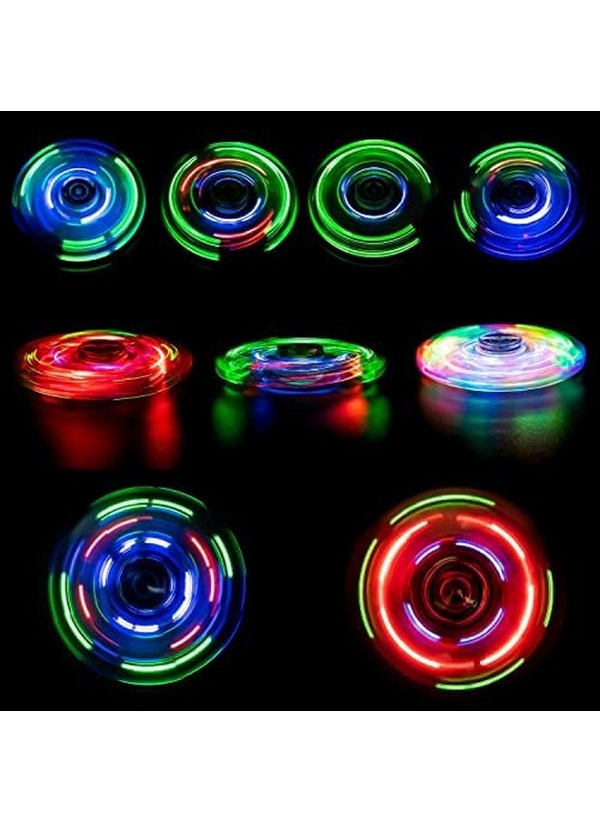 FIGROL LED Light Spinner, Light Fidget Finger Toy Hand Spinner -Stress Reduction and Anxiety Relief Hand Spinner for Children