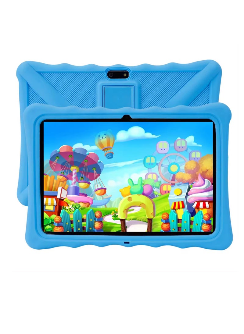 Kids Tablet Android Tablet for Kids Bluetooth WiFi Parental Control  GMS Shockproof Case Kids App Pre-Installed Blue