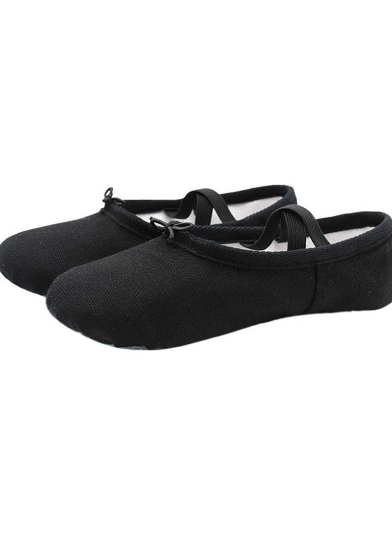 Adult Soft Bottom Dance Shoes Ballet Yoga Shoes Children Dancing Shoes Black Color