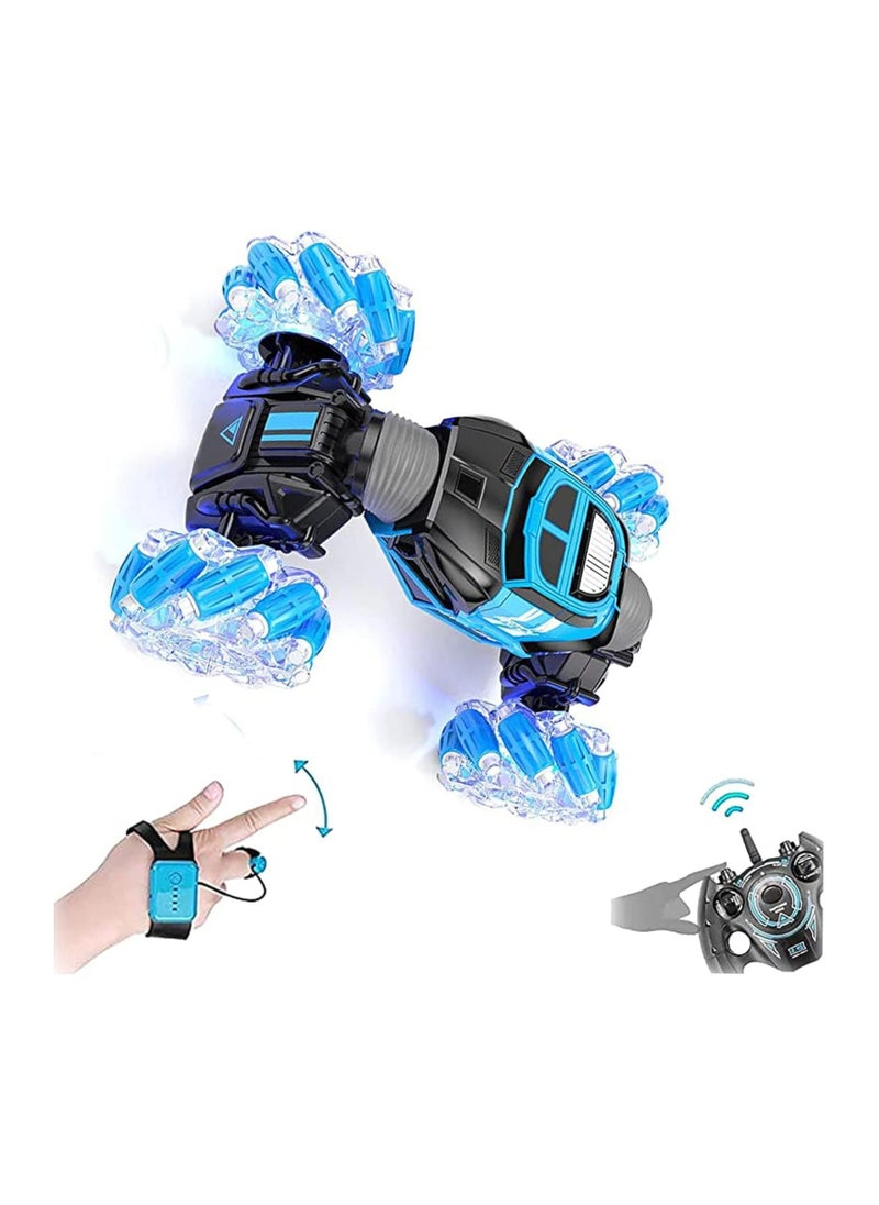 Gesture RC Car – 4WD 2.4GHz Double-Sided Rotating Buggy, 360° Flip Stunt Car with Lights & Music, Birthday Toy for Boys & Girls