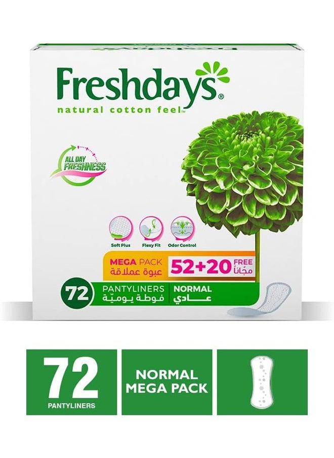 All Day Freshness Panty Liners - Normal 72 Pads