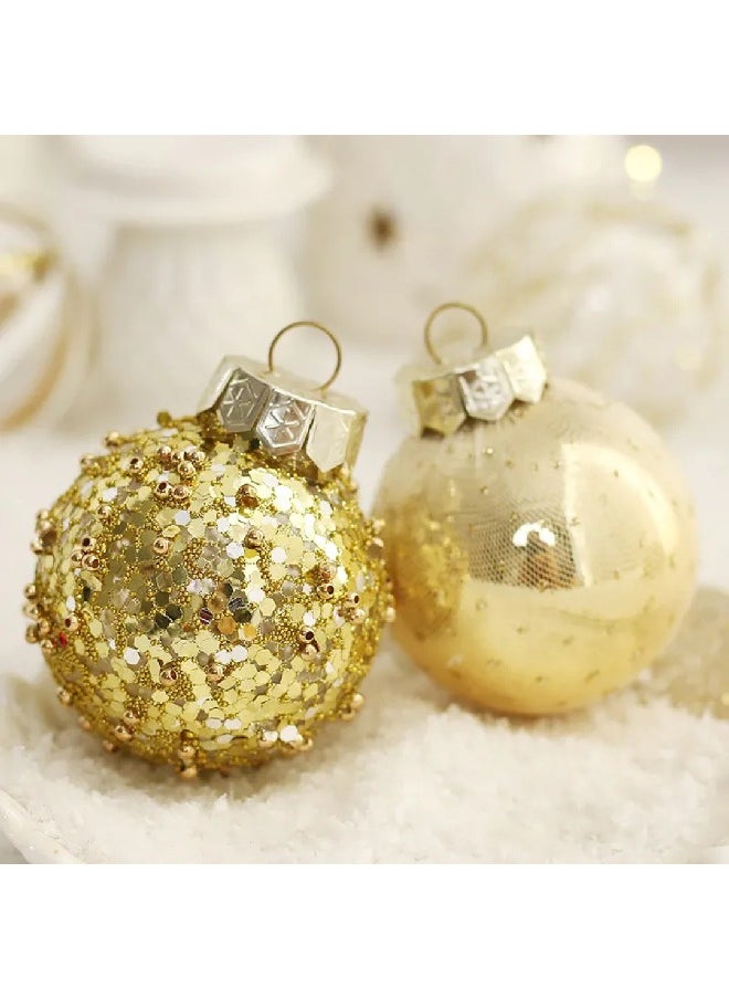 Gold Christmas Ball Ornaments