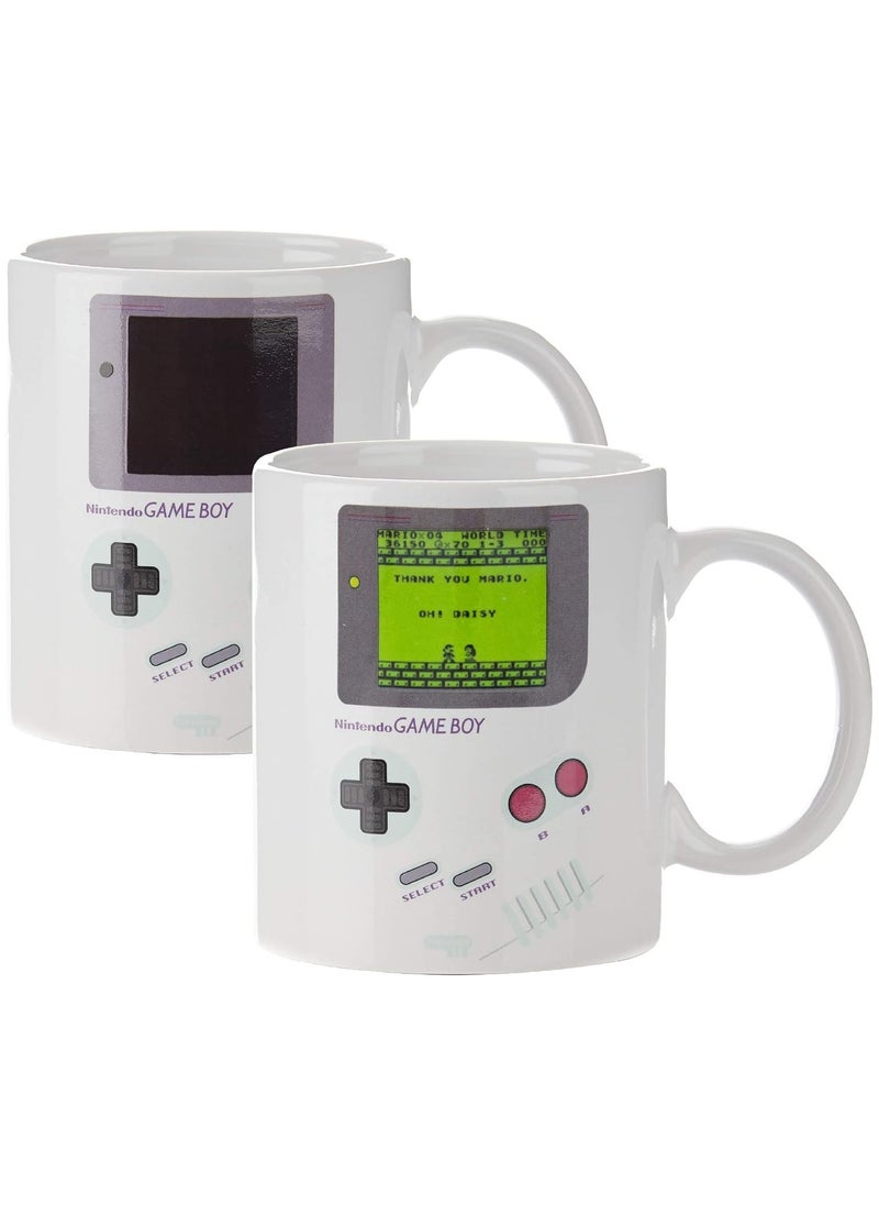 Game Boy Heat Changing Coffee Mug - For Gamers and Coffee Enthusiasts Multicolour