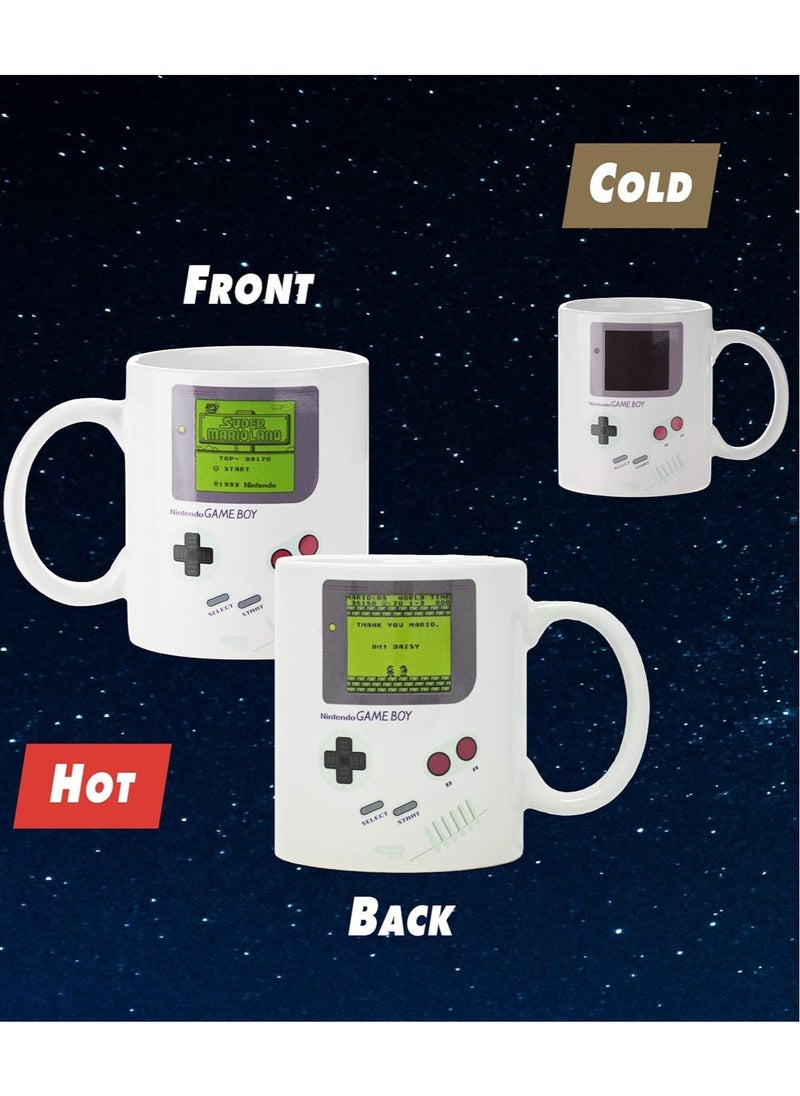 Game Boy Heat Changing Coffee Mug - For Gamers and Coffee Enthusiasts Multicolour