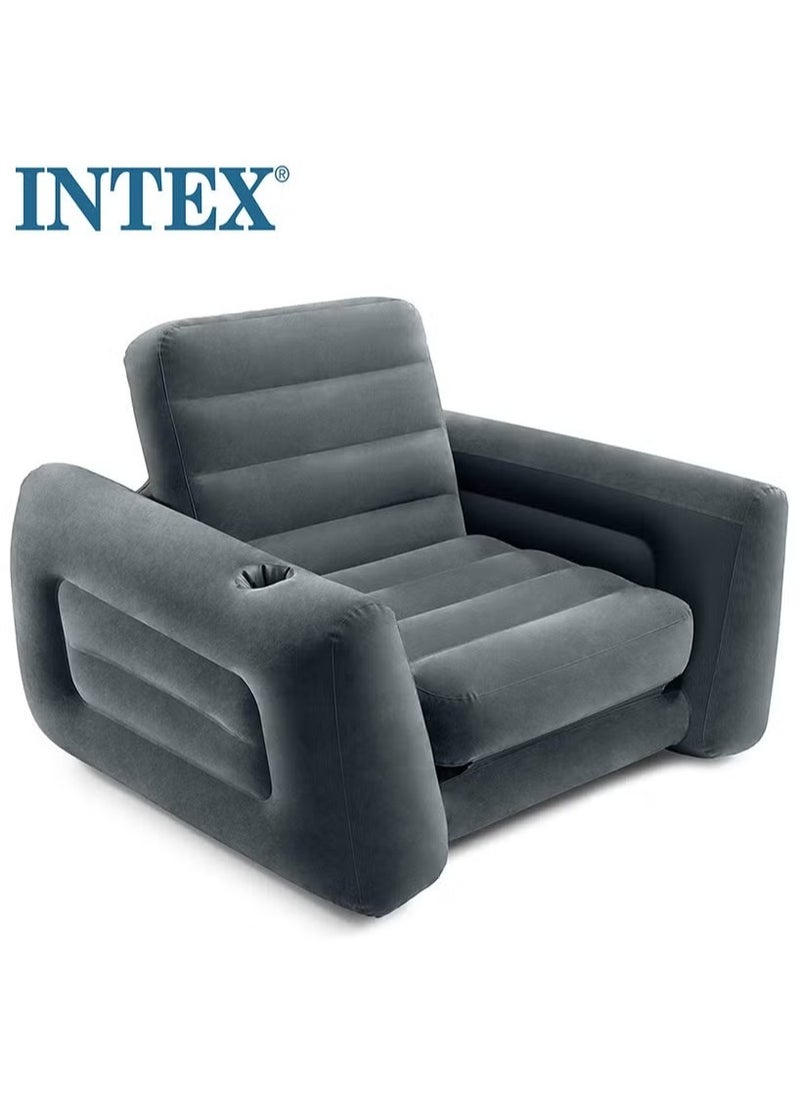 INTEX sofa airbed pull-out chair for adult Double sofa Indoor Outdoor Inflatable Chair flocking folding sofa