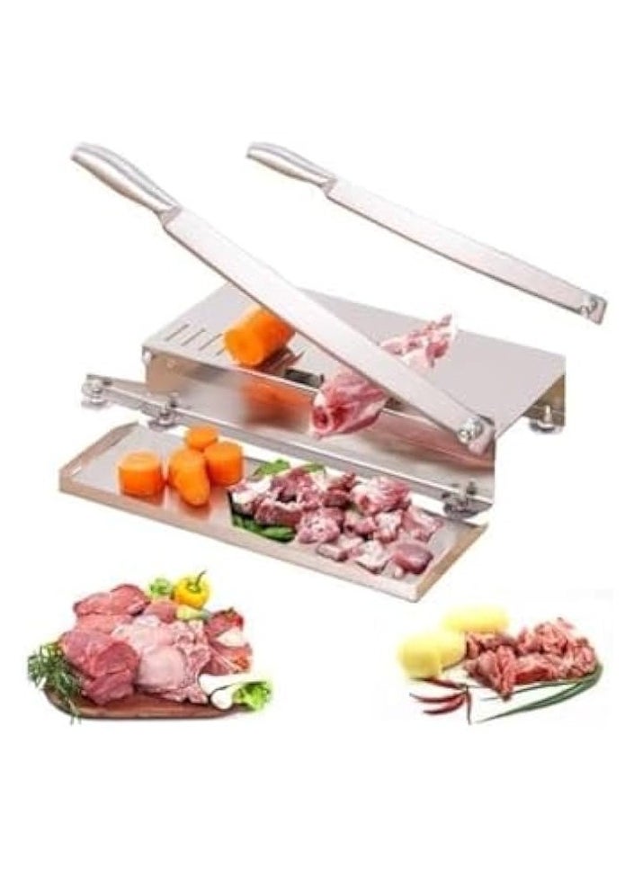 Bone Meat Slicer,Stainless Steel Cutter Machine,Rib Fish Chicken Beef Cutting Machine,Machine For home Cheese Fruit