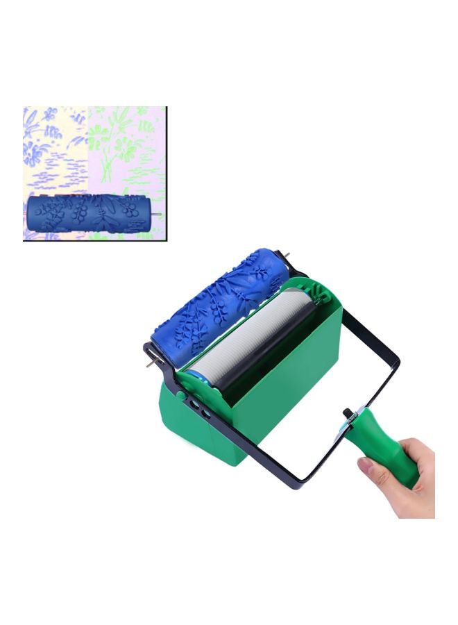 Wood Graining Wall Painting Roller Blue 15centimeter