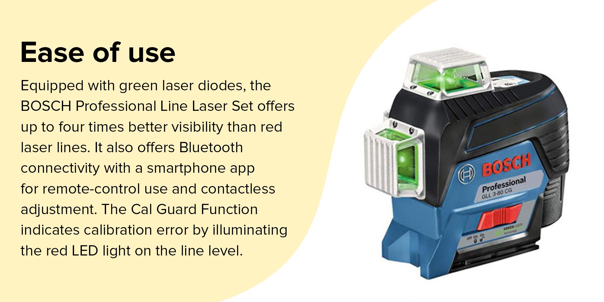 Professional Line Laser Set Blue/Black 148 x 84 x 162centimeter