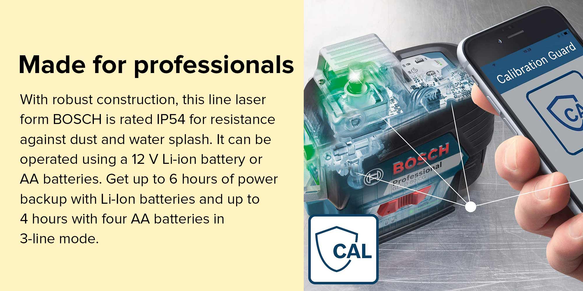 Professional Line Laser Set Blue/Black 148 x 84 x 162centimeter