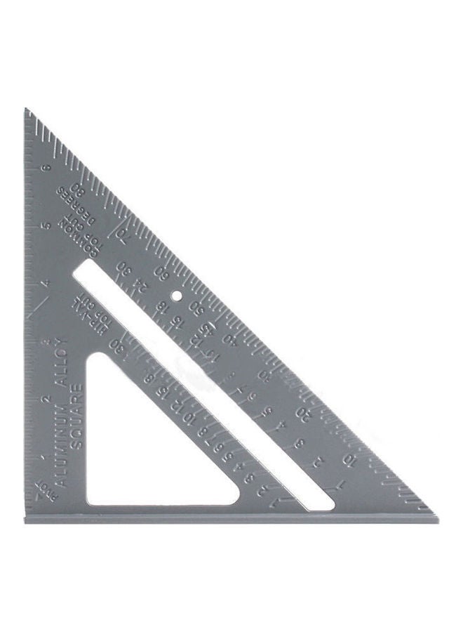 Aluminum Alloy Triangle Protractor Silver