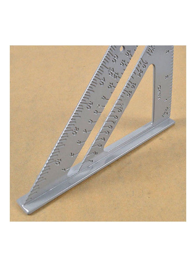 Aluminum Alloy Triangle Protractor Silver