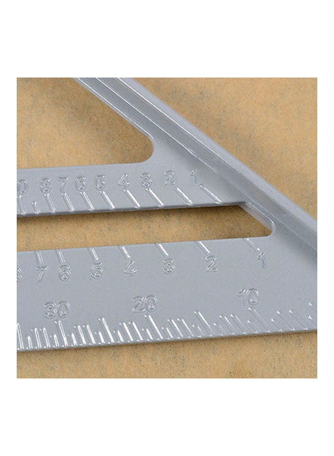 Aluminum Alloy Triangle Protractor Silver