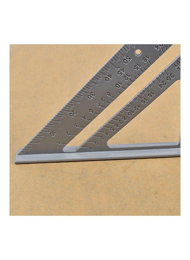 Aluminum Alloy Triangle Protractor Silver