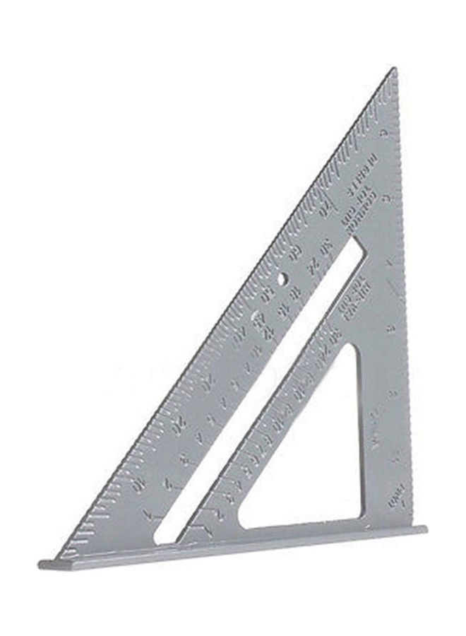 Aluminum Alloy Triangle Protractor Silver