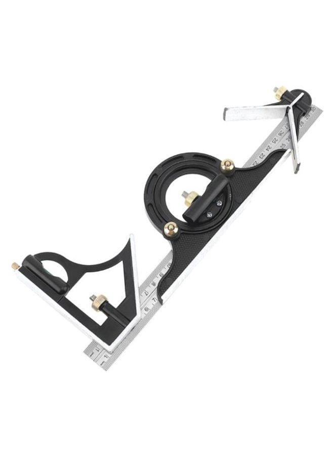 Multi-Function Combination Square Angle Measuring Tool Black/Silver/Gold