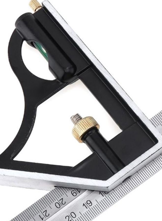 Multi-Function Combination Square Angle Measuring Tool Black/Silver/Gold