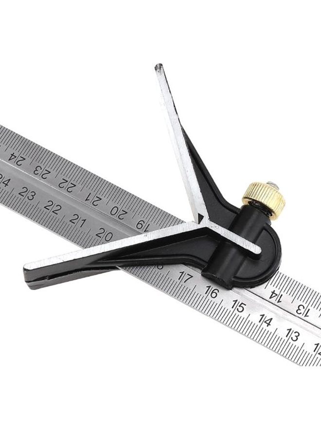 Multi-Function Combination Square Angle Measuring Tool Black/Silver/Gold