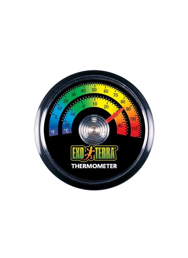 Exo Terra Thermometer For Reptile Terrarium – Provides Temperatures In Both Celsius And Fahrenheit