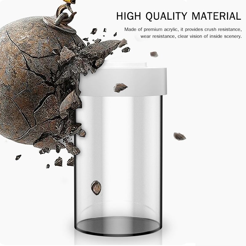 Ornamental Multi-Functional Fish Aquarium With Mosquito-Killing Function Clear 24.80 x 16.20 x 16.20cm