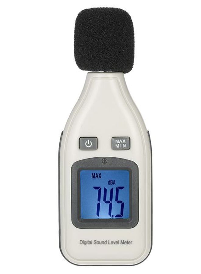 Digital Sound Lever Meter White/Black