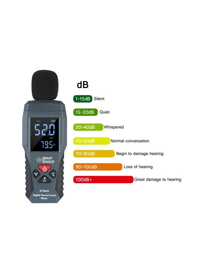 Digital Sound Level Meter Black