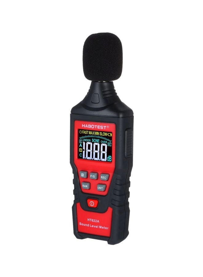 Noise Sound Level Meter Black/Red 36.00x8.00x29.00cm