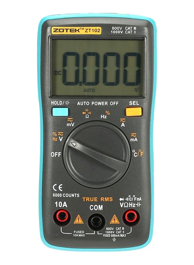 Mini Digital Multimeter Grey/Green