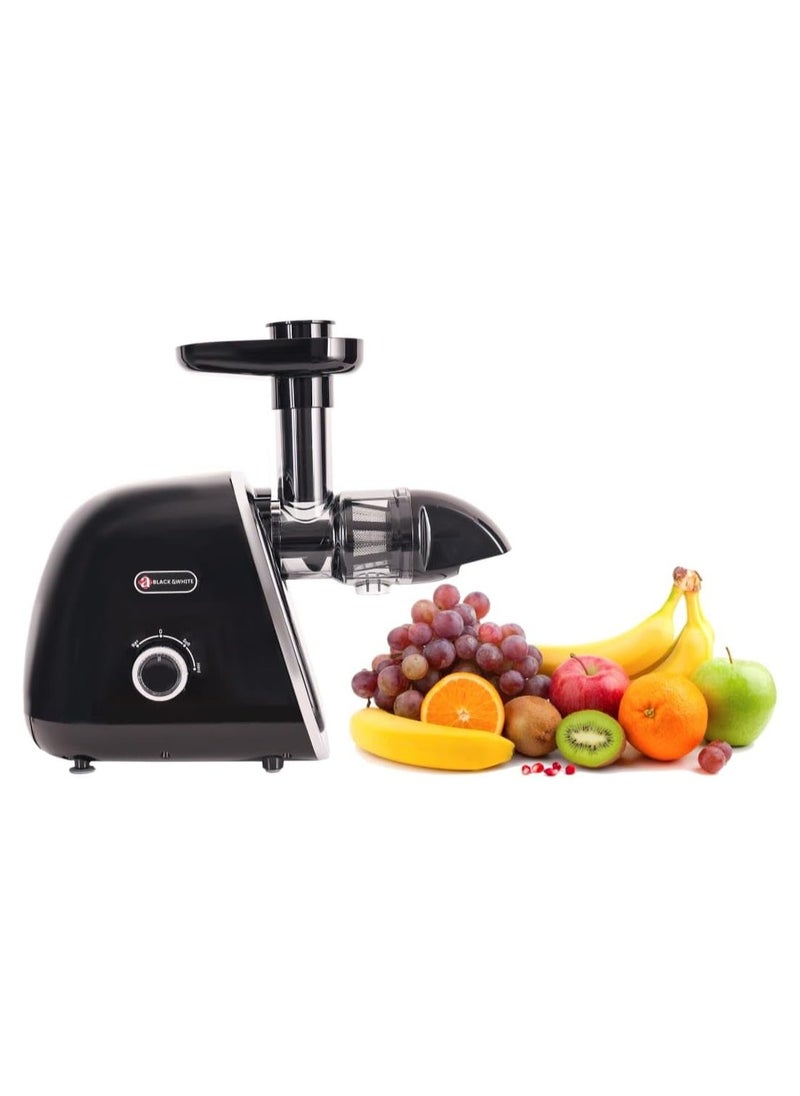 BLACK & WHITE Slow Juicer with 7 speed controls and Reverse function BWSJ1515B