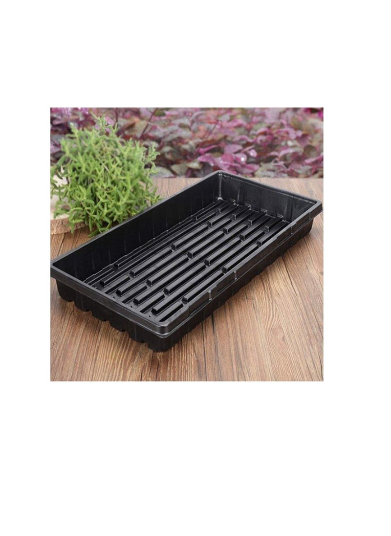 Pack of 10 Reusable Thick Seed Starter Trays Strong Plant Growing Kit Without Drain Holes for Cloning Gardening Countertop Sprouts Herbs