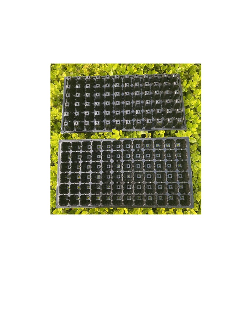 10-Pack Seed Starter Trays,Thickened 72 Cell Seedling Trays Gardening Germination with Drain Holes Reusable Plant Grow Plug Trays Mini Propagator for Seeds Growing Plant Seedlings Propagation