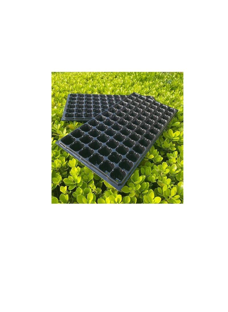 10-Pack Seed Starter Trays,Thickened 72 Cell Seedling Trays Gardening Germination with Drain Holes Reusable Plant Grow Plug Trays Mini Propagator for Seeds Growing Plant Seedlings Propagation