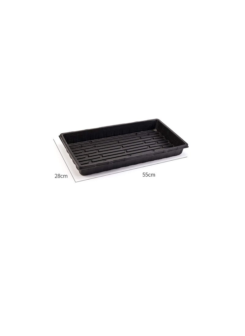 ABWGP Reusable 1020 PS Seedling Flat Trays Starter for Greenhouse Hydroponics Plant Germination without Holes, (550 x 278mm X 60mm,1.8mm) 10 Pieces