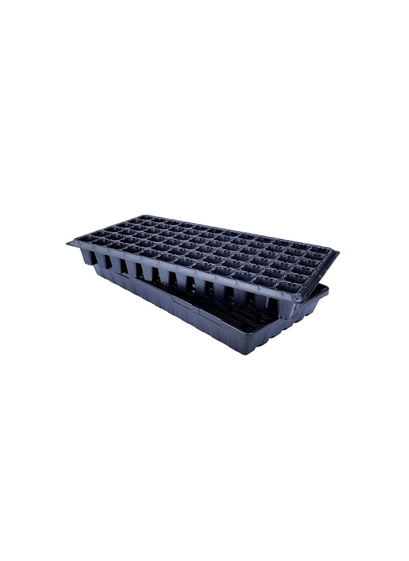 72 Cell w/ 1020 Tray - 10 Pack Combo - Extra Strength Starting Trays for Planting Seedlings, Propagation, Germination Plugs