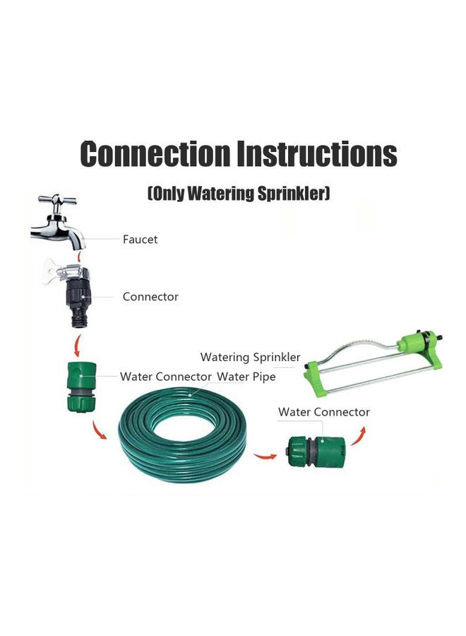 Watering Rotating Sprinkler Green/Silver