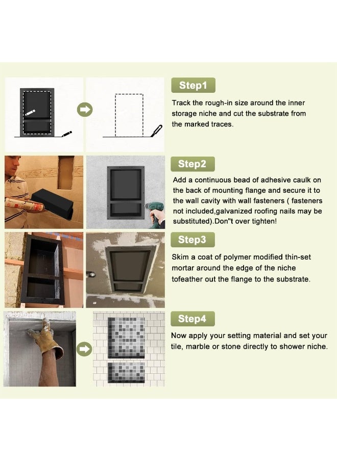 Rectangle Shower Niche 17