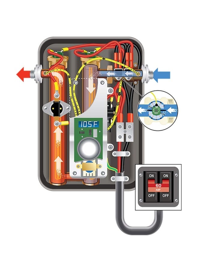 Ecosmart Eco 11 Electric Tankless Water Heater 13Kw At 240 Volts With Patented Self Modulating Technology