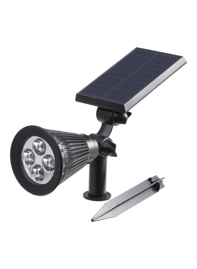 4-Piece LED Adjustable Solar Spotlight Blue 30x8.5centimeter