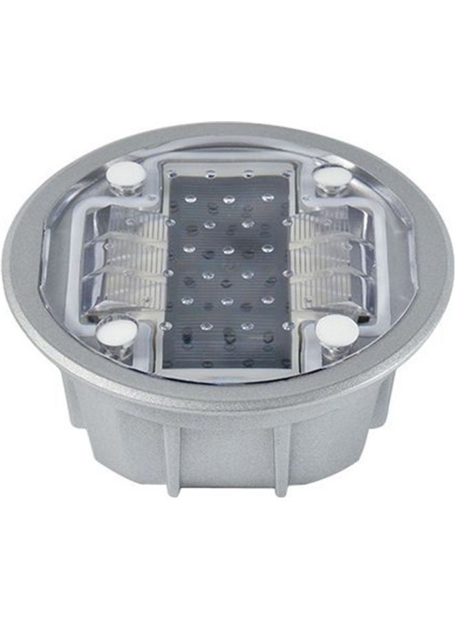 Solar Round Embedded Road Stud Light Car White 15x15x6centimeter