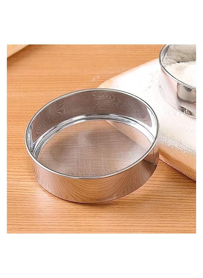 Flour Sifter Easy to Clean, Suitable for Flour and Sugar Sieve, Fast Flour Sieve SM 209 (16 CM)