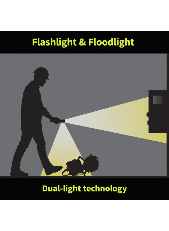 Xpp-5422Gmx X-Series Intrinsically Safe Dual-Light Flashlight With Dual Magnets Green Black