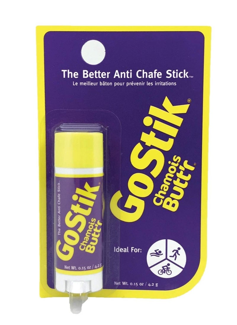 Chamois Solid Travel Size Anti-Chafing Stick, 0.15 Ounce, Clear