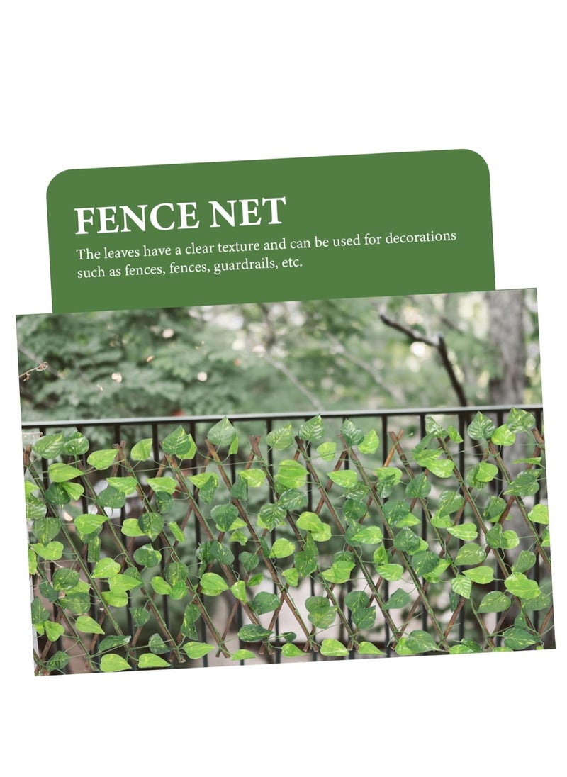 Expandable Fence Privacy Screen for Balcony Patio Outdoor, Decorative Faux Evergreen Fencing Panel, Artificial Hedges