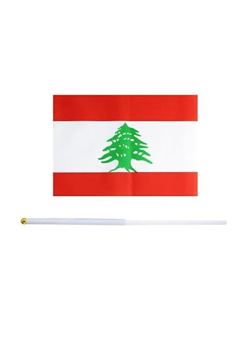 Lebanon Mini Hand Flags For Celebration Small Stick Hand Held Flags Great Souvenirs And Party Favors Handheld Flags For Kids And Adults Decorations Country Flags,Festival Events