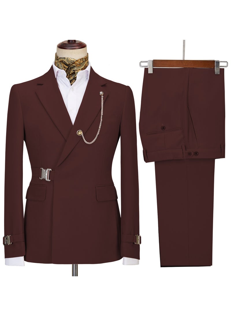 New Fashionable Men's Two-Piece Suit Set