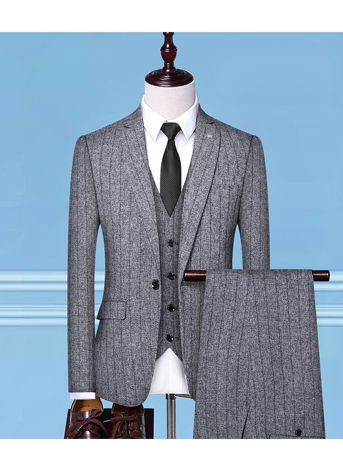 New Slim Fit Suit Three Piece Set