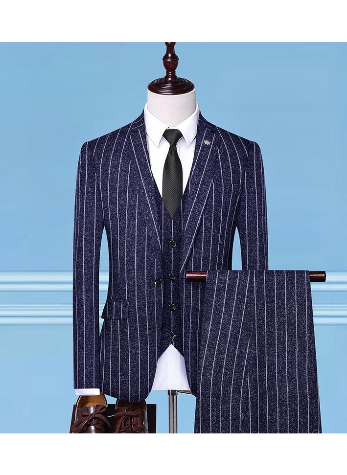 New Slim Fit Suit Three Piece Set