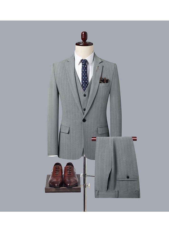 New Slim Fit Suit Three Piece Set