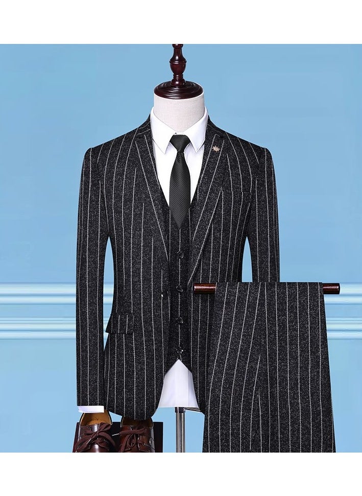 New Slim Fit Suit Three Piece Set