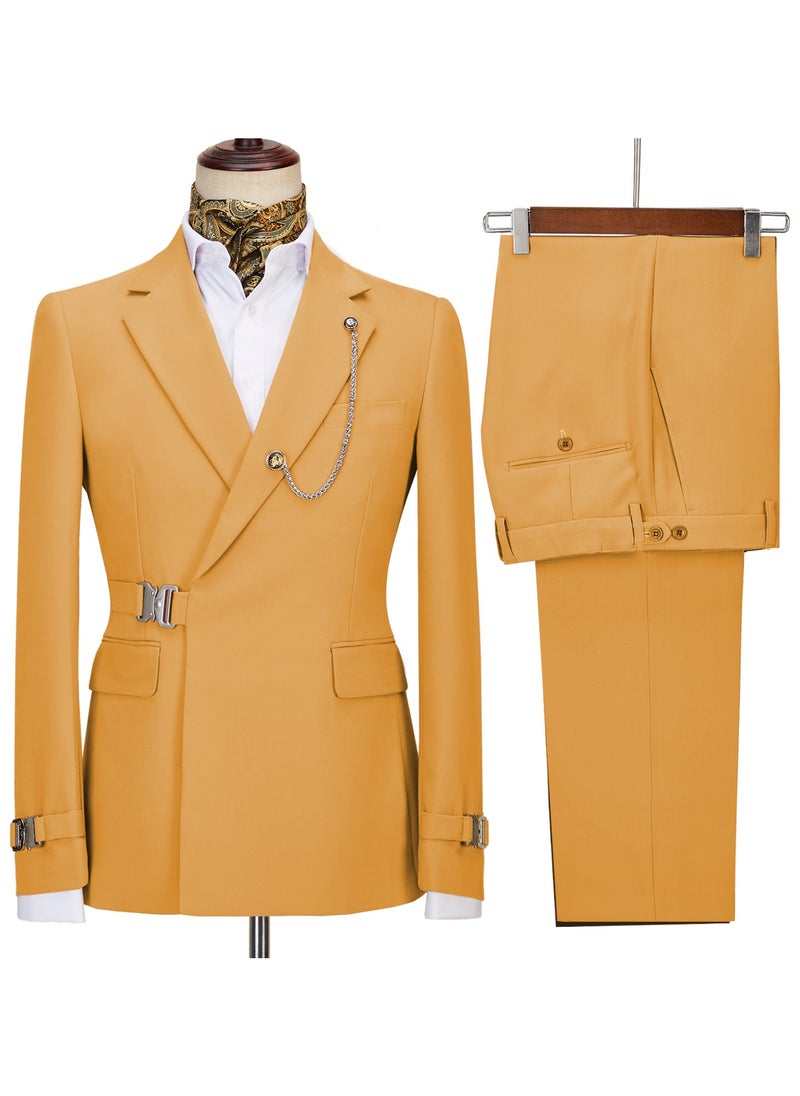 New Fashionable Men's Two-Piece Suit Set