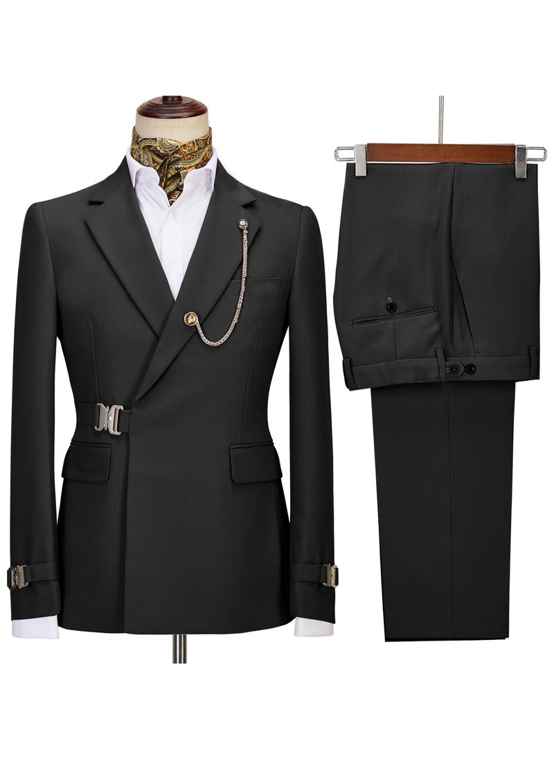 New Fashionable Men's Two-Piece Suit Set